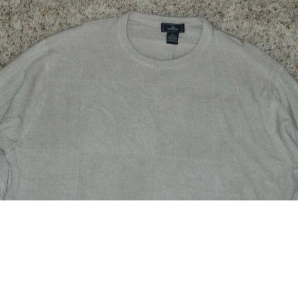 Mens Dockers Sweater Small Beige Lightweight Long Sleeve Crewneck Acrylic - Picture 3 of 4